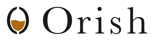 Orish のロゴ。器を表すマークと欧文のワードマーク